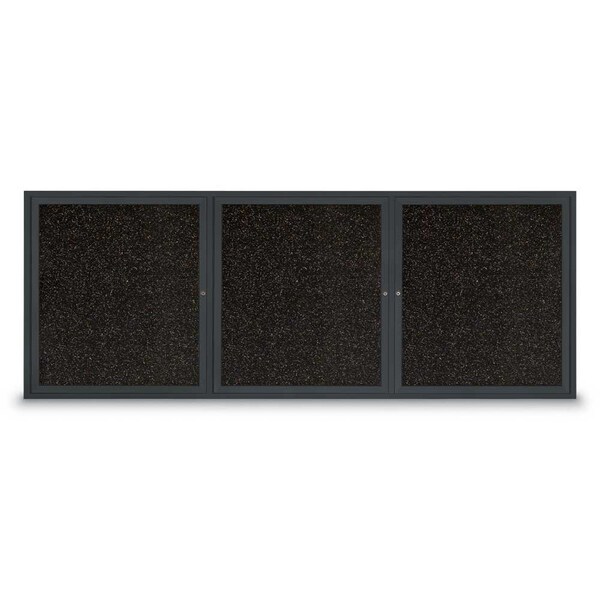 Sliding Door Indoor Enclosed Corkboard, 7